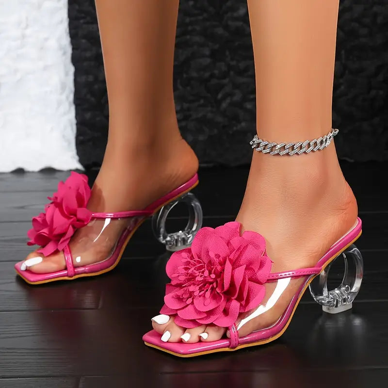 Magna Flower High Heel Sandals