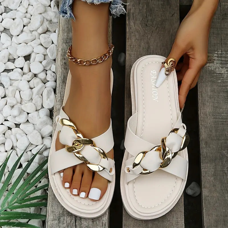Magna Crisscross Bands Sandals
