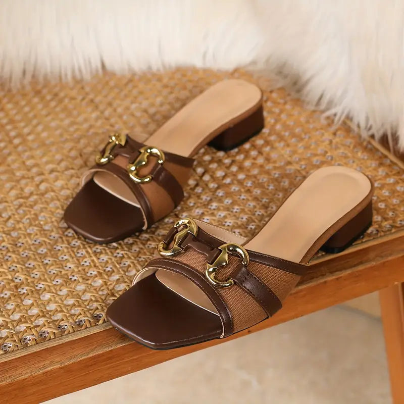 Magna Elegant French-Inspired Slide Sandals