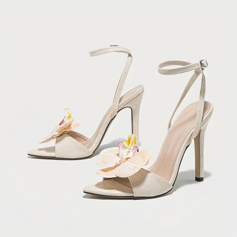 Magna Elegant Pointed-Toe Stiletto High Heel Sandals