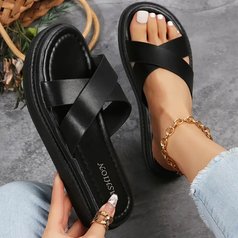 Magna Crisscross Bands Sandals