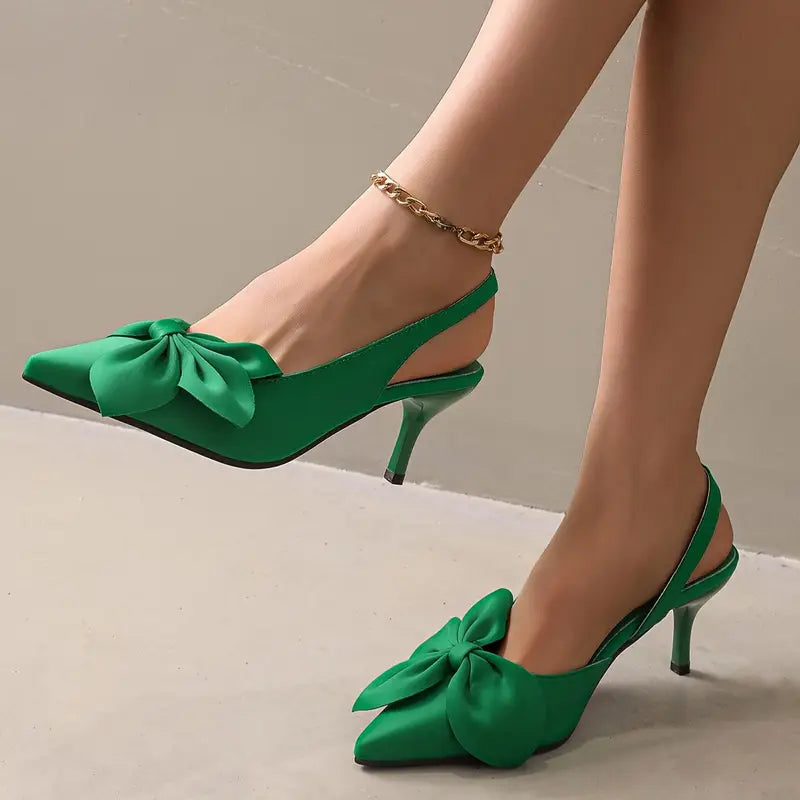 Magna Vibrant Red Pointed-Toe Stiletto Heel Sandals